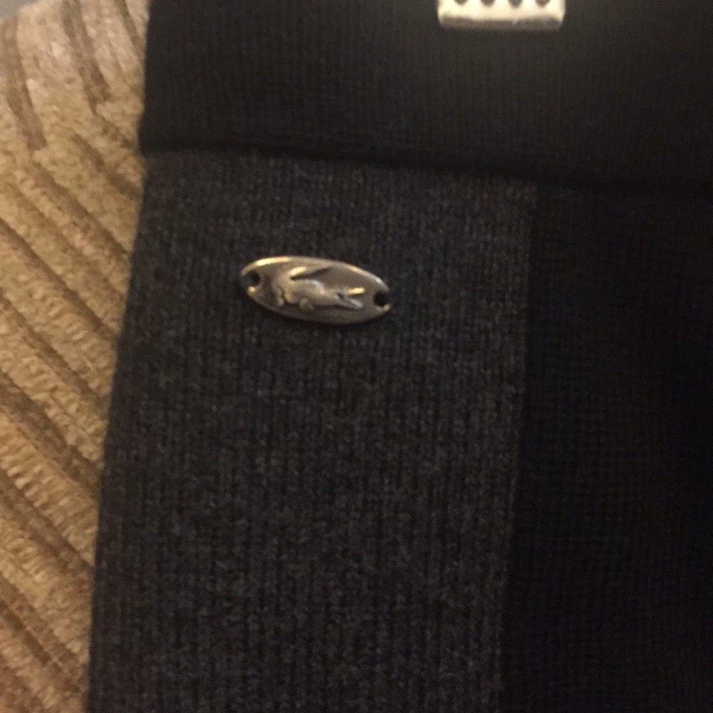 Black and Grey soft Lacoste mini skirt - Picture 2 of 5
